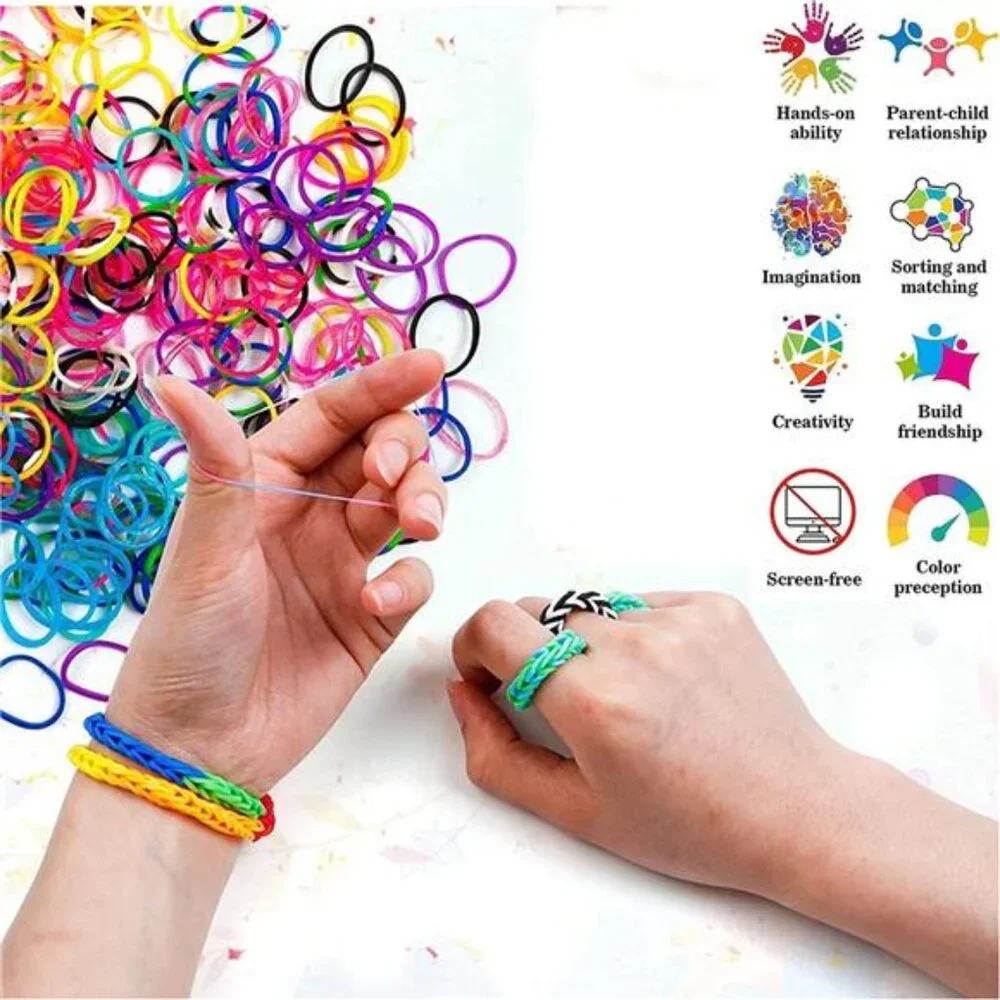 15000+ Loom Rubber Bands Bracelet Kit Rubber Bands for Bracelet Making